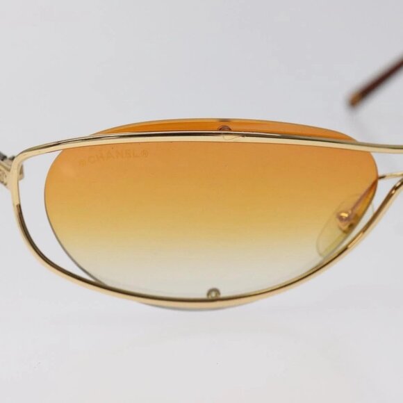 CHANEL Sunglasses plastic Orange CC Auth SW918 - Picture 6 of 13